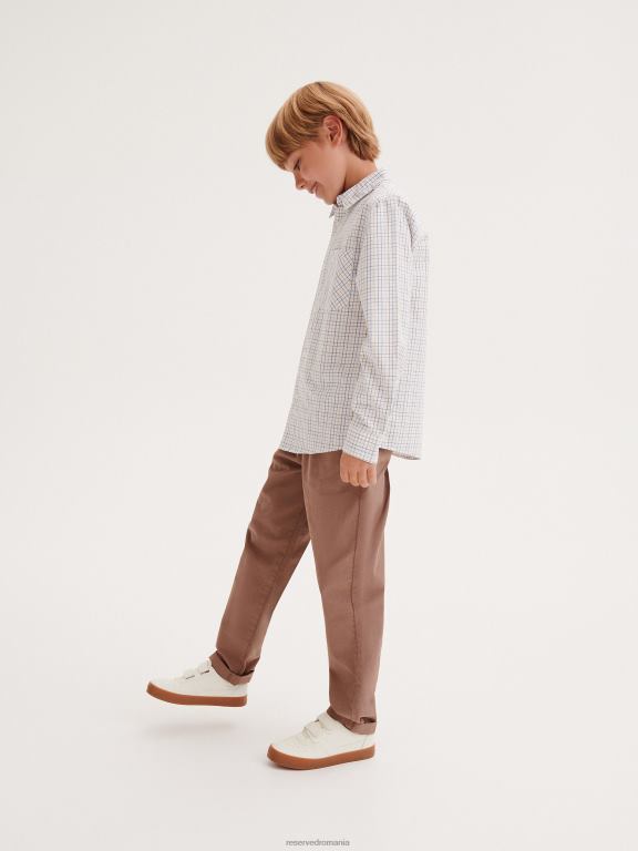 maro Reserved băieți îmbrăcăminte pantaloni chino cu cordon în talie 648HZ2033