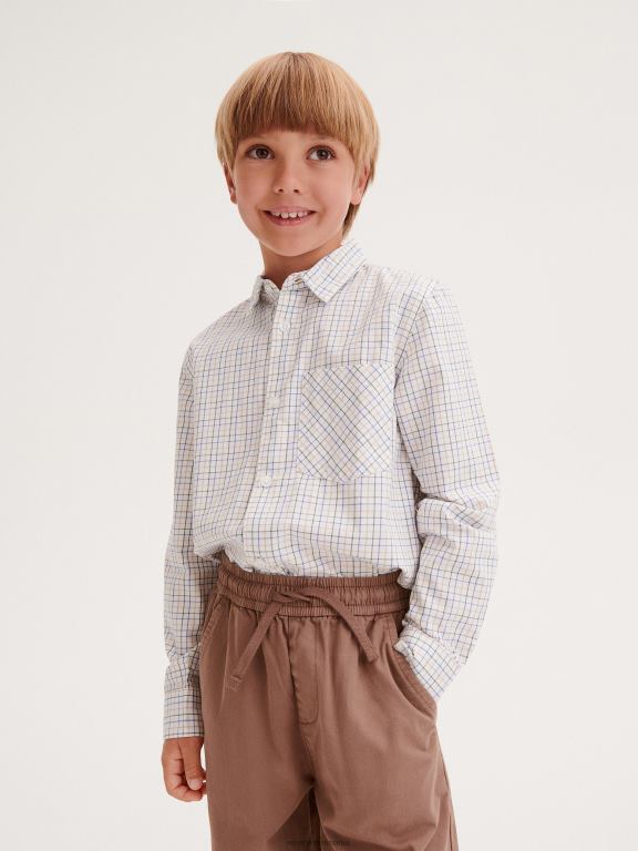 maro Reserved băieți îmbrăcăminte pantaloni chino cu cordon în talie 648HZ2170