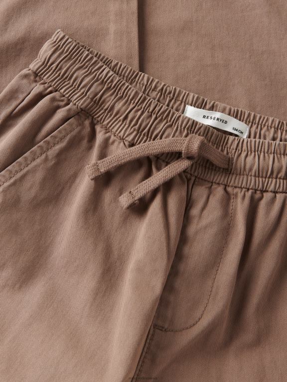 maro Reserved băieți îmbrăcăminte pantaloni chino cu cordon în talie 648HZ2170