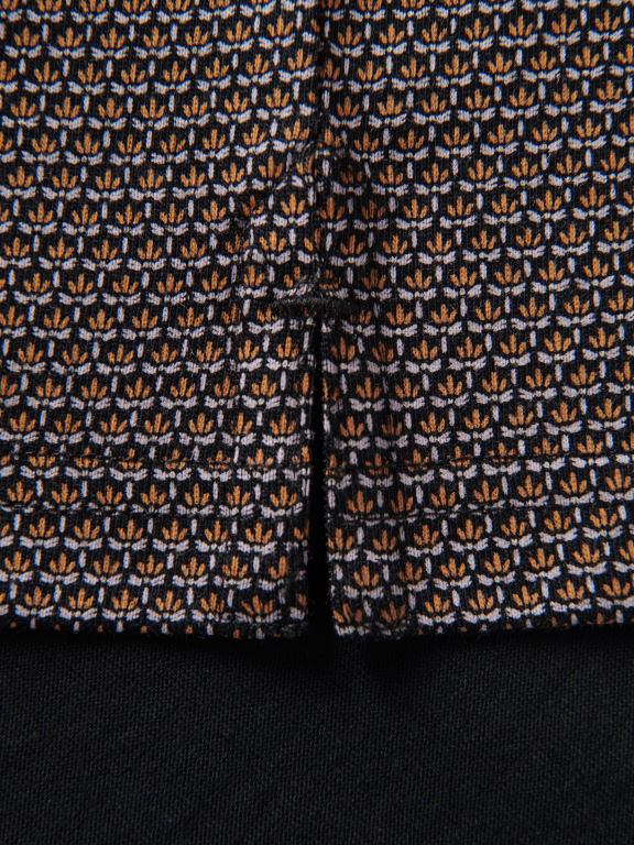 maro Reserved bărbați îmbrăcăminte Tricou polo cu croială normală cu micro imprimeu 648HZ1109