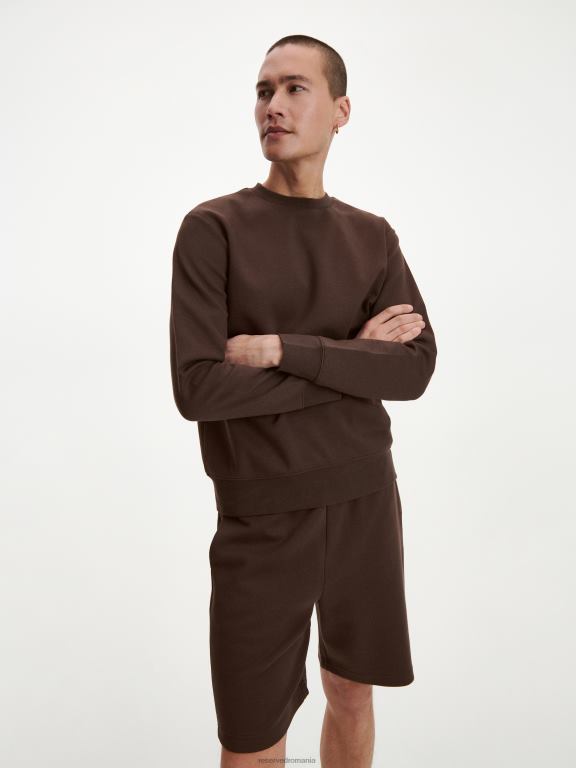 maro Reserved bărbați îmbrăcăminte hanorac simplu din bumbac bogat 648HZ1598