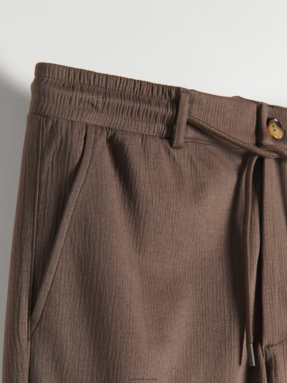maro Reserved bărbați îmbrăcăminte pantaloni chino slim 648HZ1467