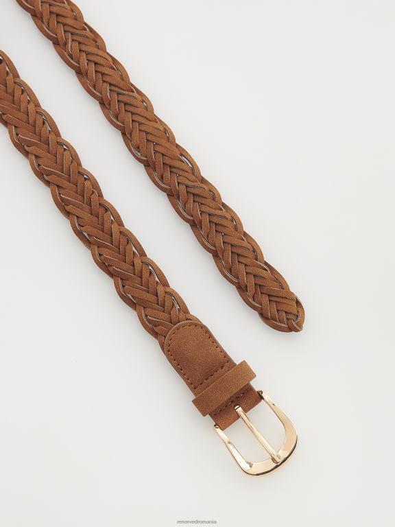 maro Reserved femei accesorii centura impletita cu catarama 648HZ1027