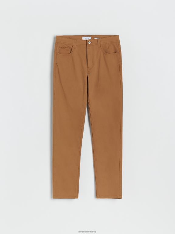 maro auriu Reserved bărbați îmbrăcăminte pantaloni regulat 648HZ1512