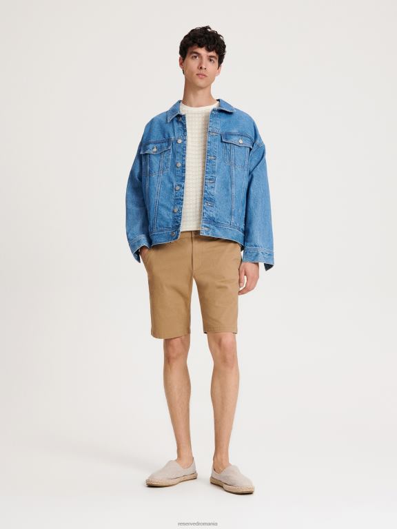 maro auriu Reserved bărbați îmbrăcăminte pantaloni scurți obișnuiți 648HZ1434