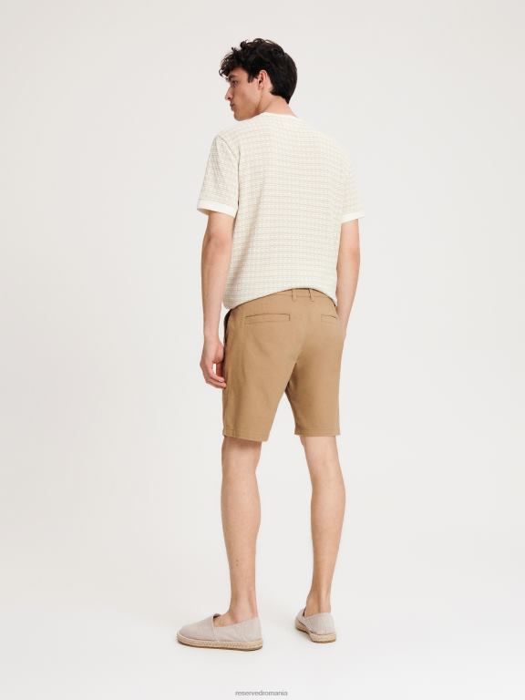 maro auriu Reserved bărbați îmbrăcăminte pantaloni scurți obișnuiți 648HZ1434