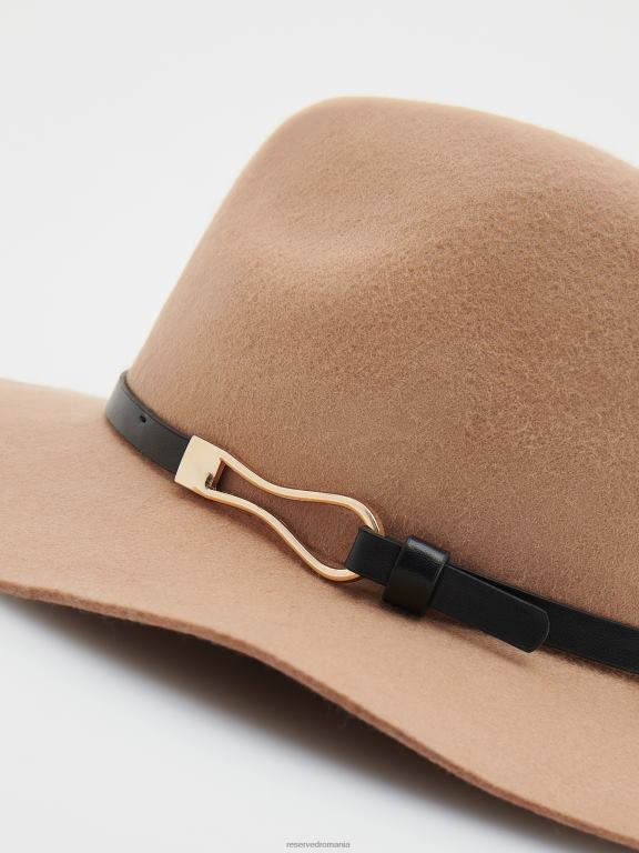 maro auriu Reserved femei accesorii Căciulă de lană 648HZ1007