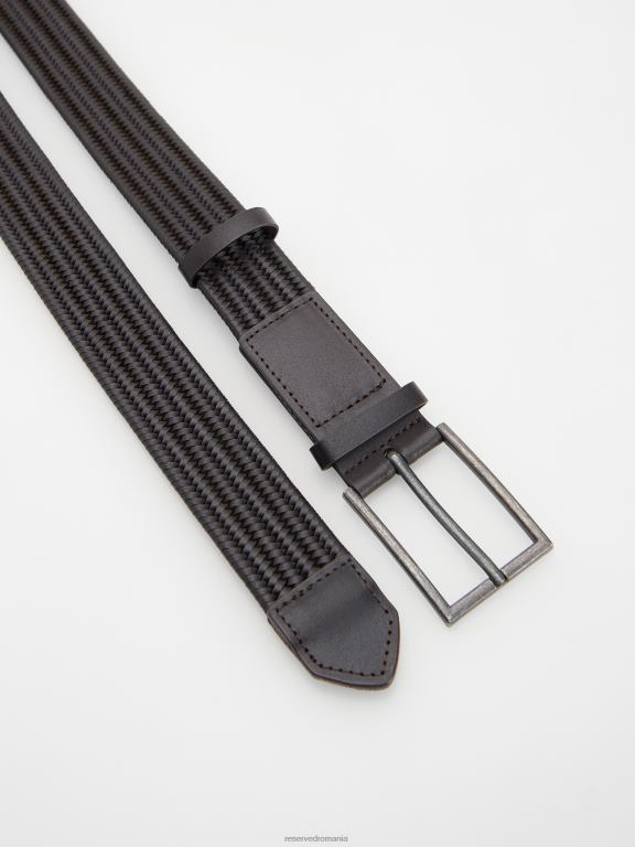 maro inchis Reserved bărbați accesorii centura 648HZ1697