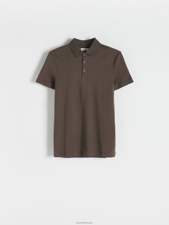 maro praf Reserved bărbați îmbrăcăminte tricou polo slim fit 648HZ1097