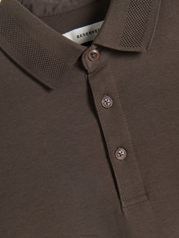 maro praf Reserved bărbați îmbrăcăminte tricou polo slim fit 648HZ1097