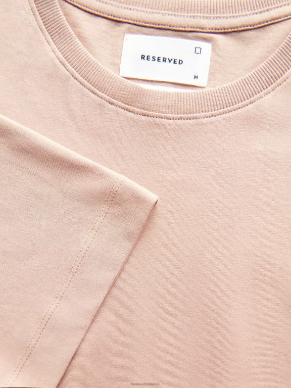 maro praf Reserved bărbați îmbrăcăminte tricou supradimensionat 648HZ1280