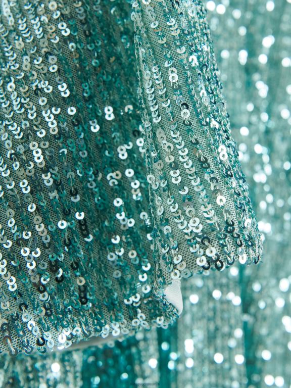 menta verde Reserved femei îmbrăcăminte rochie mini cu paiete 648HZ174