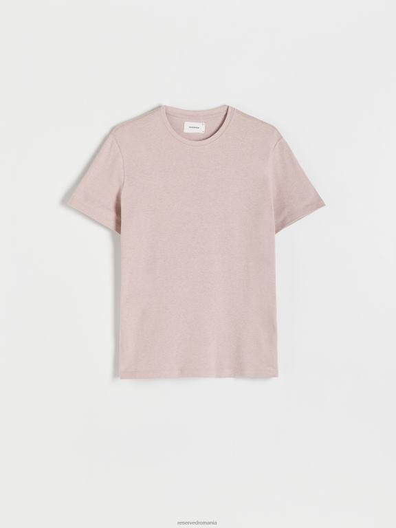 mov Reserved bărbați îmbrăcăminte stil de modă tricou cu potrivire obișnuită 648HZ1310