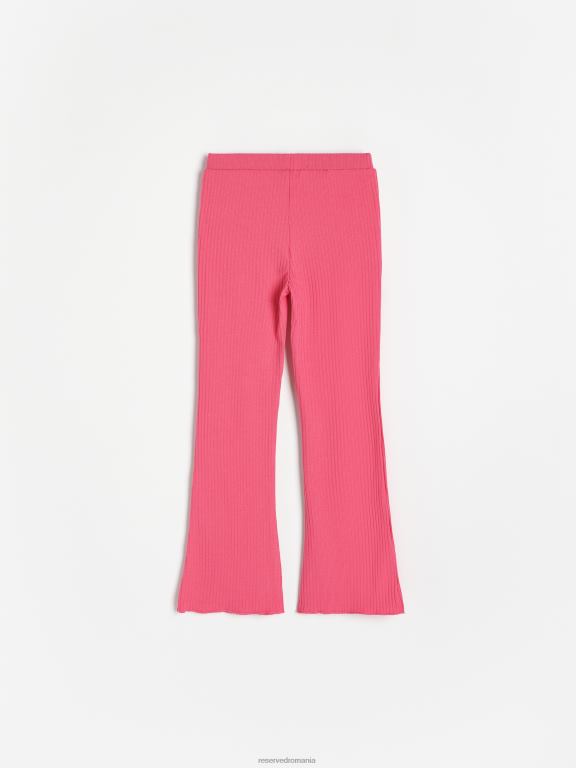 mov Reserved fetelor îmbrăcăminte pantaloni evazați din tricot în coastă 648HZ1974