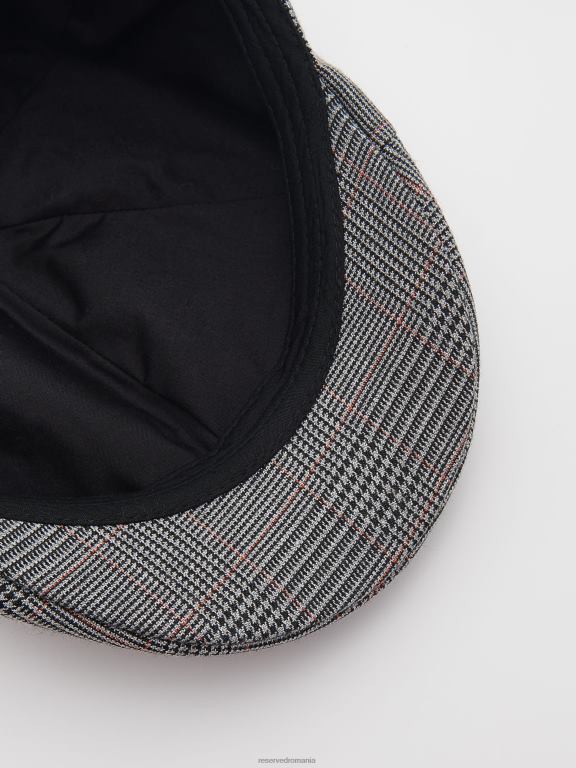 multicolor Reserved bărbați accesorii șapcă plată cu imprimeu dinți de câine 648HZ1666