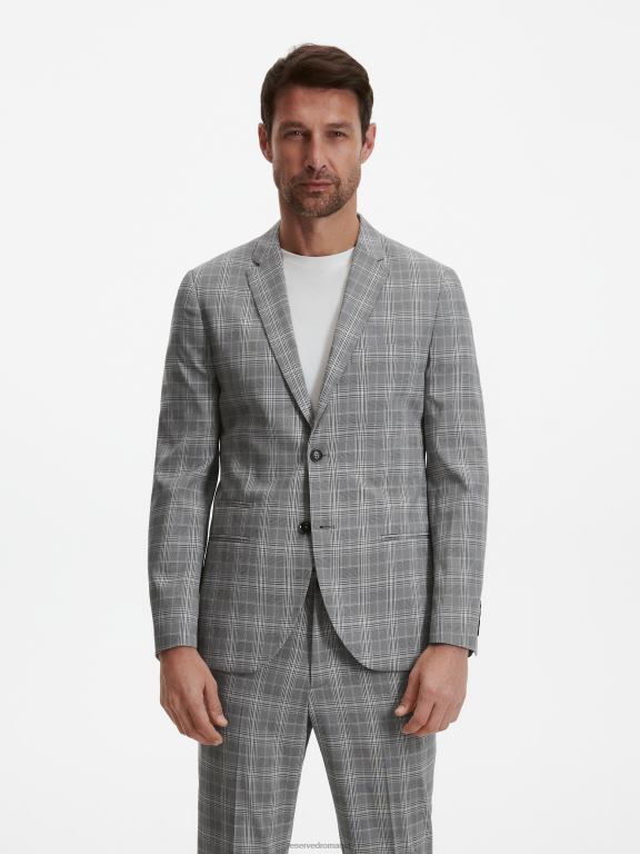 multicolor Reserved bărbați îmbrăcăminte blazer cu carouri slim fit 648HZ1613