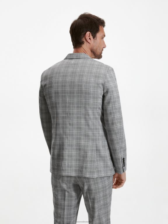 multicolor Reserved bărbați îmbrăcăminte blazer cu carouri slim fit 648HZ1613