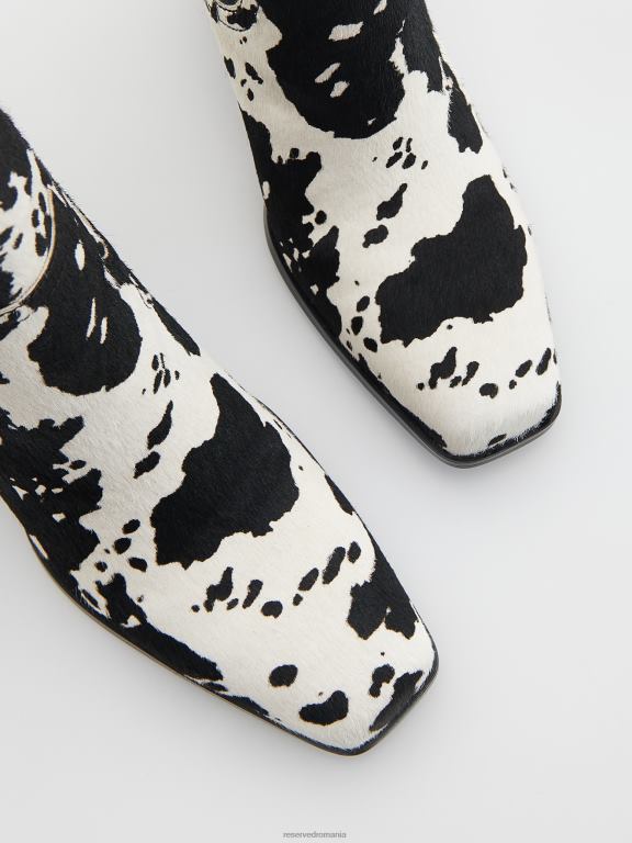 multicolor Reserved femei pantofi botine din piele 648HZ942