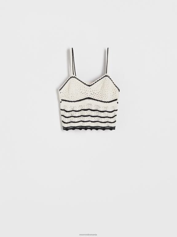 multicolor Reserved femei îmbrăcăminte bluză din jerseu croșetat 648HZ351