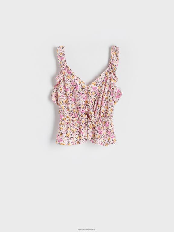 multicolor Reserved femei îmbrăcăminte deasupra cu volane 648HZ353