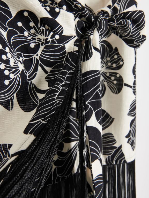 multicolor Reserved femei îmbrăcăminte fusta cu imprimeu floral 648HZ817