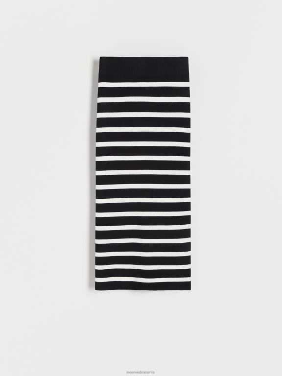 multicolor Reserved femei îmbrăcăminte fusta midi din jerseu 648HZ538