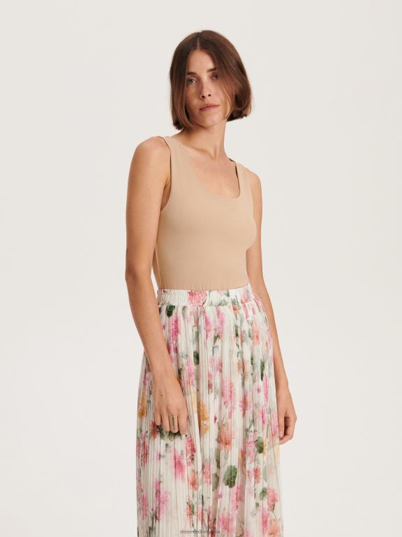 multicolor Reserved femei îmbrăcăminte fusta midi plisata 648HZ4