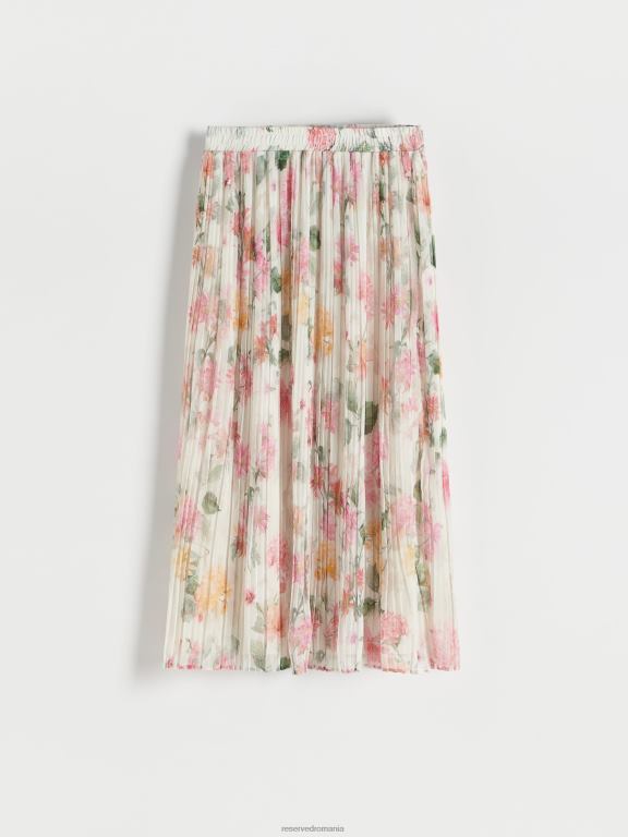 multicolor Reserved femei îmbrăcăminte fusta midi plisata 648HZ4