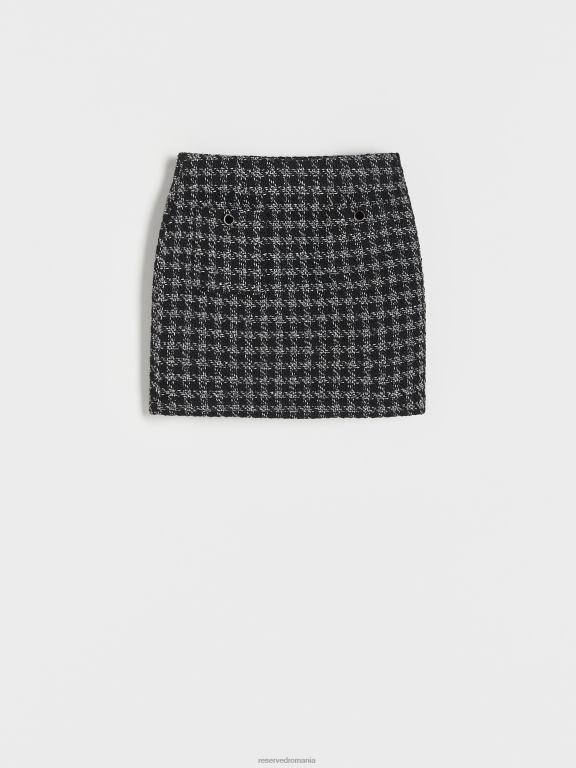 multicolor Reserved femei îmbrăcăminte fusta mini cu amestec de lana 648HZ27