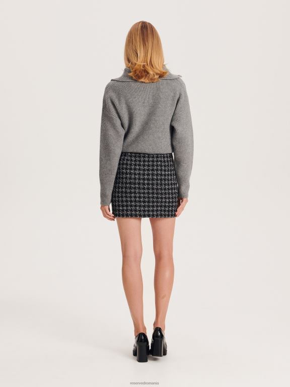 multicolor Reserved femei îmbrăcăminte fusta mini cu amestec de lana 648HZ27