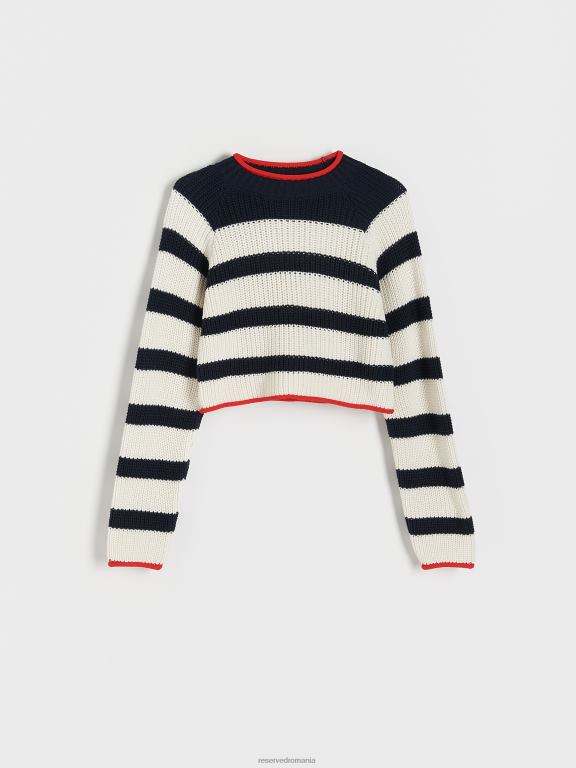 multicolor Reserved femei îmbrăcăminte jumper cu dungi 648HZ904