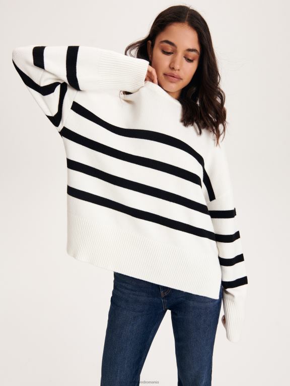 multicolor Reserved femei îmbrăcăminte jumper cu dungi 648HZ906
