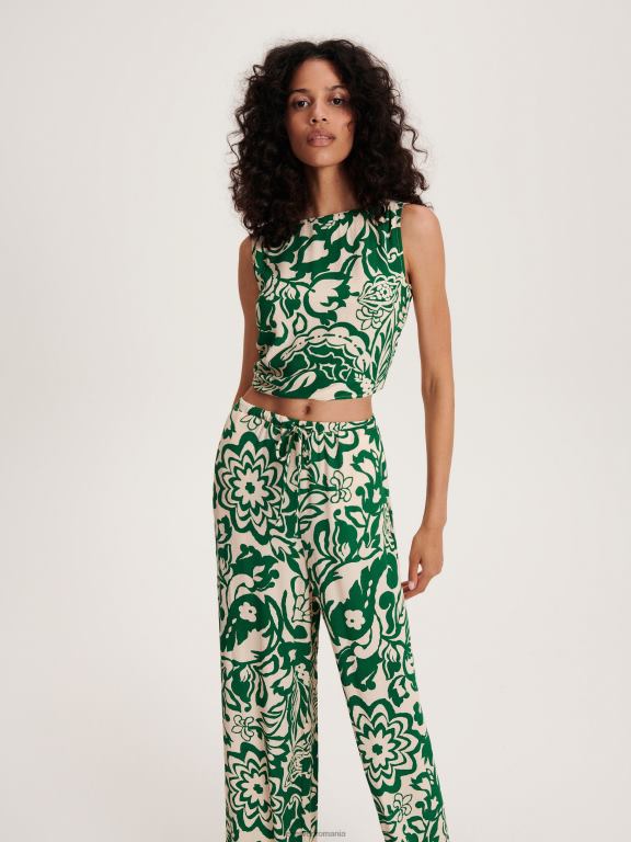 multicolor Reserved femei îmbrăcăminte pantaloni cu model 648HZ675