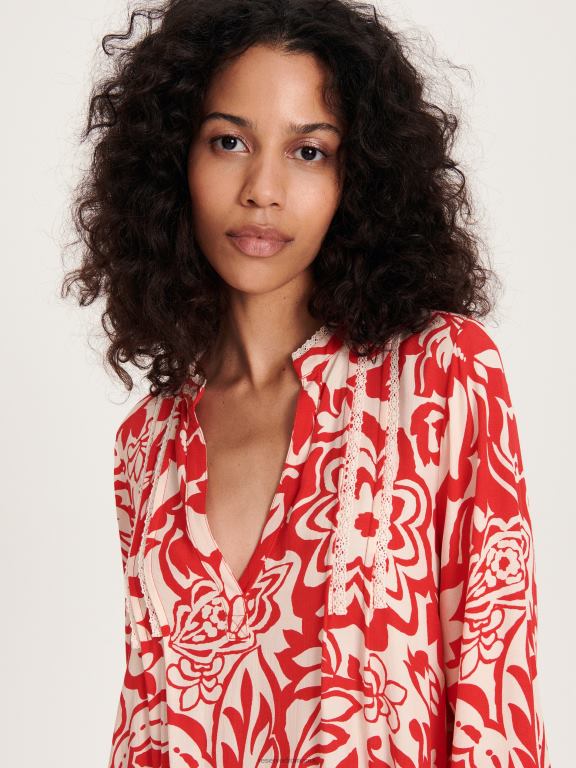 multicolor Reserved femei îmbrăcăminte rochie din vascoza 648HZ73