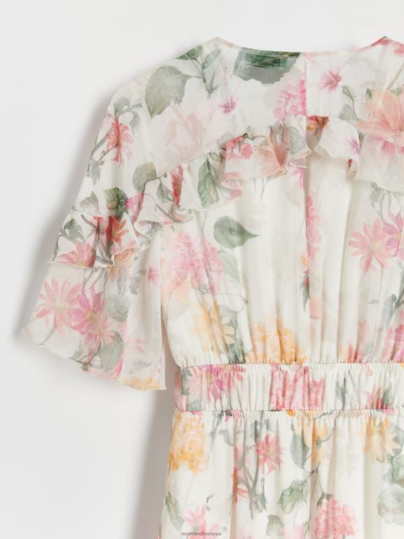 multicolor Reserved femei îmbrăcăminte rochie maxi cu imprimeu floral 648HZ54