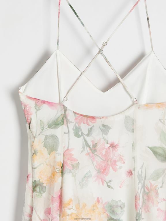 multicolor Reserved femei îmbrăcăminte rochie midi cu model 648HZ78