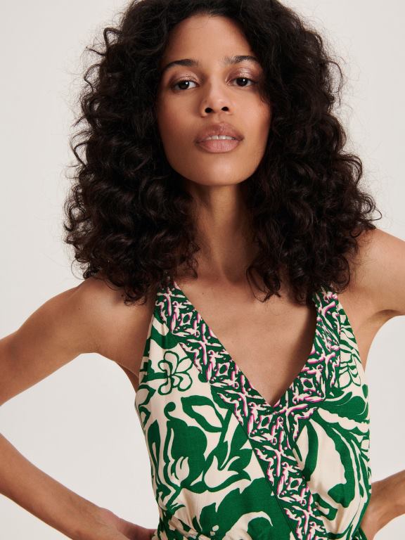 multicolor Reserved femei îmbrăcăminte rochie mini bogată în viscoză 648HZ231