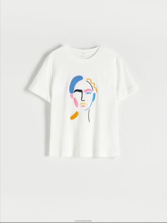 multicolor Reserved femei îmbrăcăminte tricou din bumbac 648HZ375