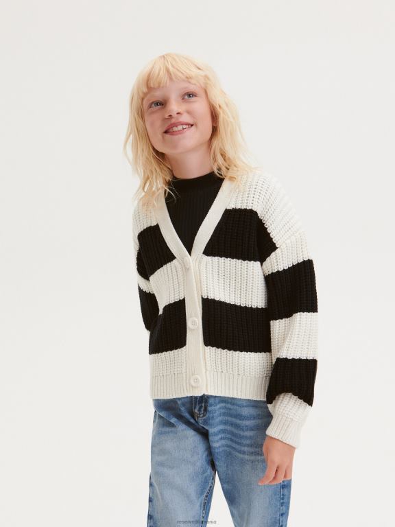 multicolor Reserved fetelor îmbrăcăminte cardigan cu dungi 648HZ1793