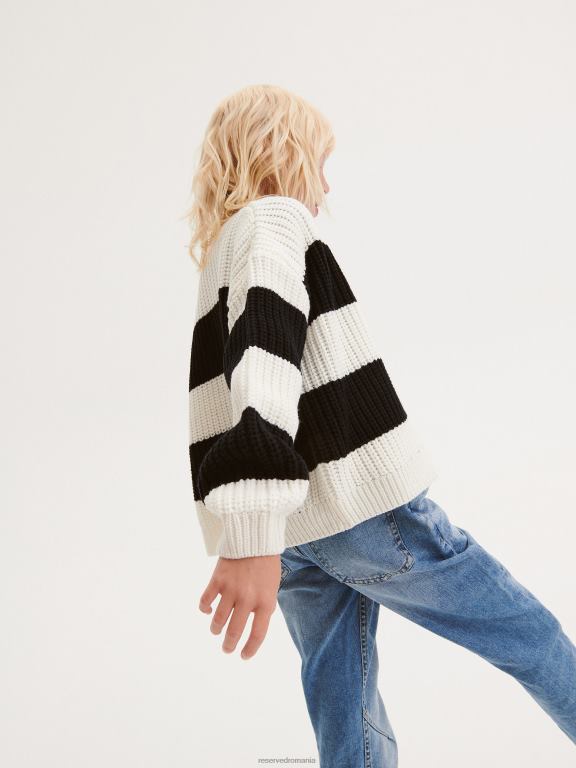 multicolor Reserved fetelor îmbrăcăminte cardigan cu dungi 648HZ2006