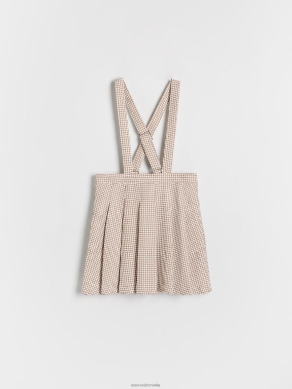 multicolor Reserved fetelor îmbrăcăminte fusta plisata cu bretele 648HZ1832