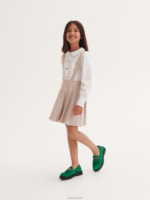 multicolor Reserved fetelor îmbrăcăminte fusta plisata cu bretele 648HZ1832