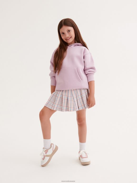 multicolor Reserved fetelor îmbrăcăminte fusta plisata in carouri 648HZ1954