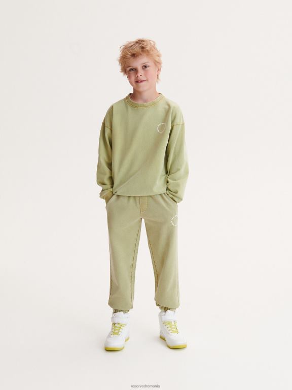 măsline Reserved băieți îmbrăcăminte pantaloni de jogger 648HZ2047