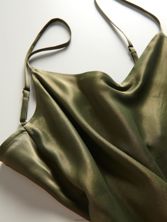 măsline Reserved femei îmbrăcăminte blat din satin 648HZ332