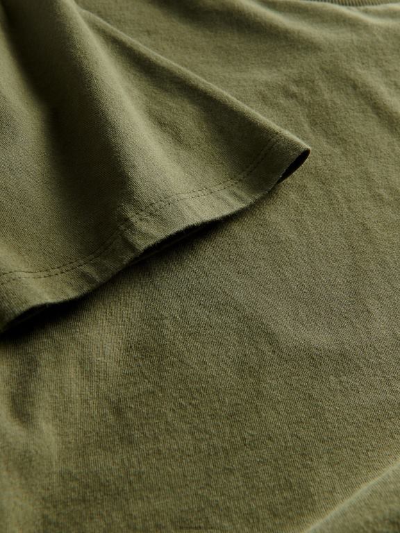 măsline Reserved femei îmbrăcăminte tricou scurt 648HZ479