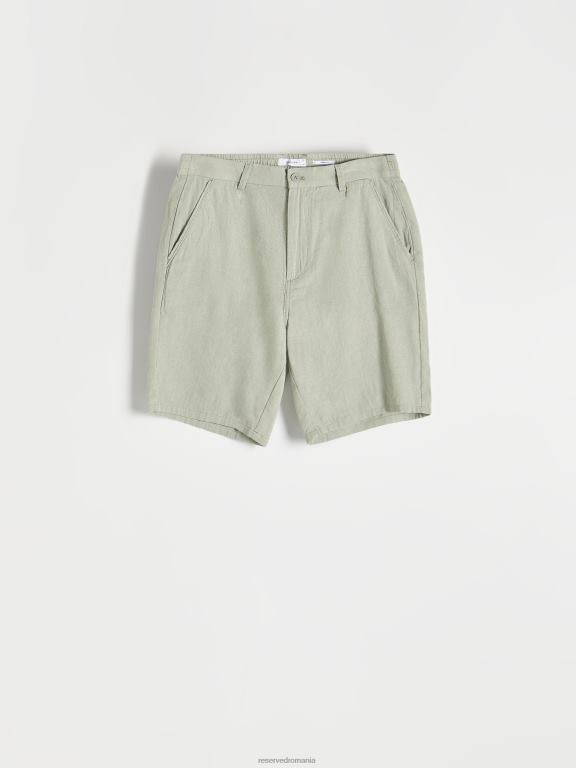 măsline ușor Reserved bărbați îmbrăcăminte pantaloni scurți chino bogat in in 648HZ1424