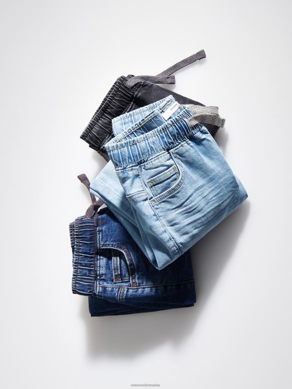 negru Reserved băieți îmbrăcăminte blugi elastici morcov 648HZ2169