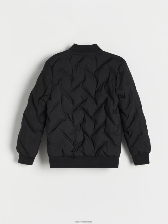 negru Reserved băieți îmbrăcăminte jachetă bomber matlasată 648HZ2143