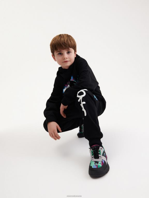 negru Reserved băieți îmbrăcăminte joggeri sonici 648HZ2215